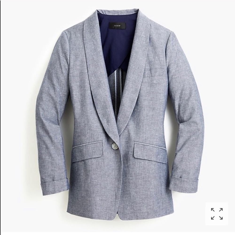 NWOT J Crew 16 Tall Unstructured Linen Blazer